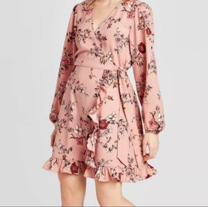 XHILARATION | Faux wrap dress